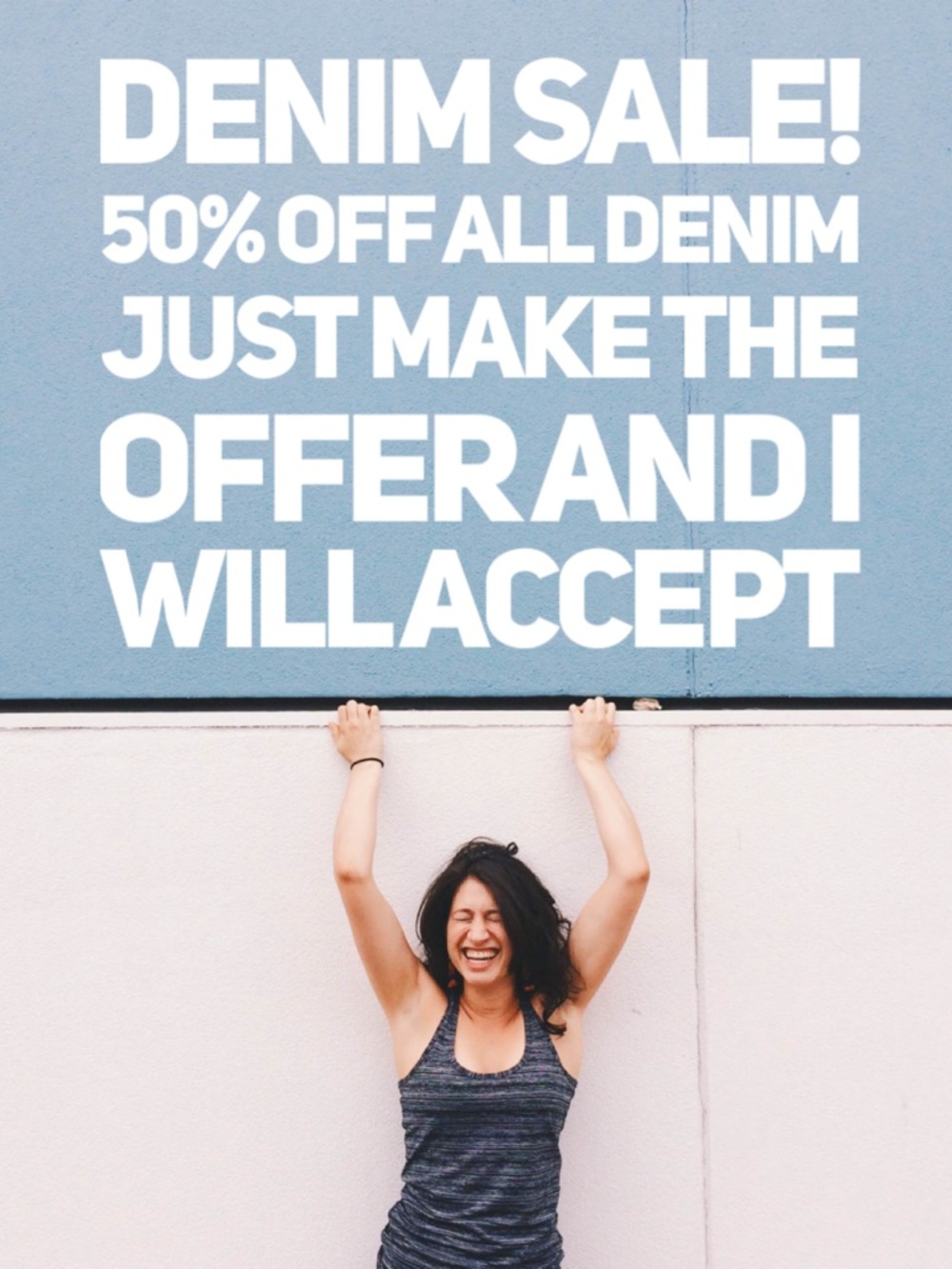 Denim Sale 50% off